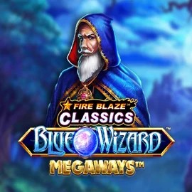 Fire Blaze Blue Wizard Megaways logo – Slots by Rarestone Gaming at Felicebet Casino