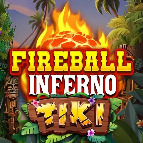 Fireball Inferno Tiki slot logo by NetEnt at Felicebet Casino