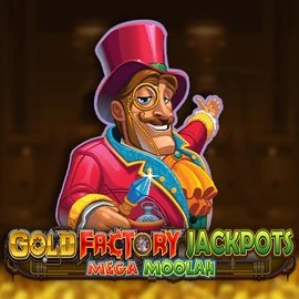 Gold Factory Jackpots Mega Moolah game by Aurum Signature Studios – logo hosted on Felicebet Casino