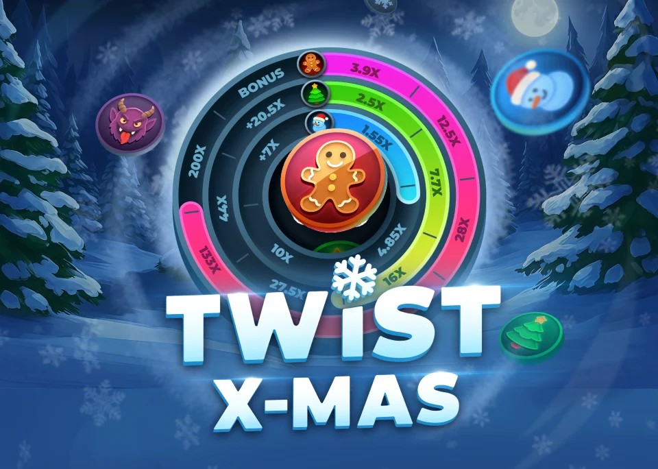 Twist X-mas logo by InOut Felicebet Casino